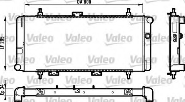VALEO 732394 Radiator, engine cooling